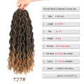 Wavy Faux Locs Ombre Curly Crochet Hair Extensions